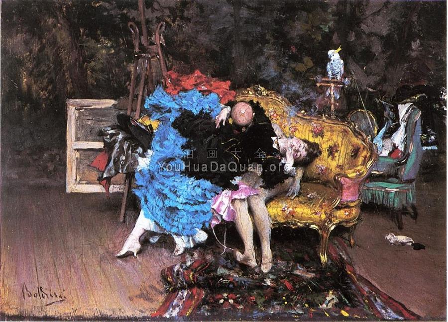 The Model and the Mannequin aka Berthe in the Studio - 乔瓦尼·波尔蒂尼